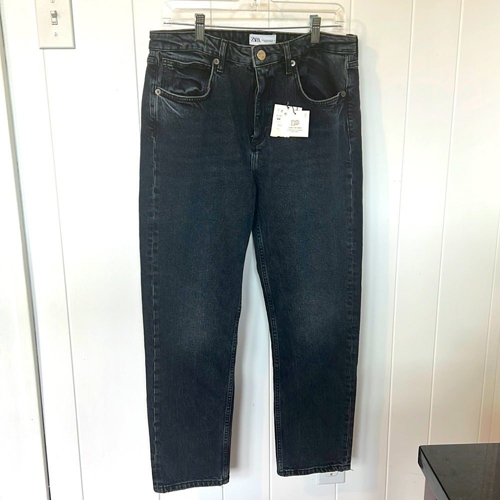 Slim fit black denim jeans